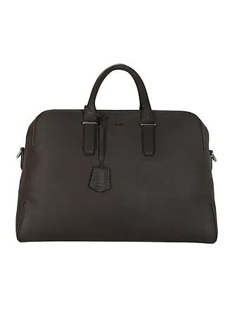 BOSS | Ledertasche - Weekender MADISON | braun